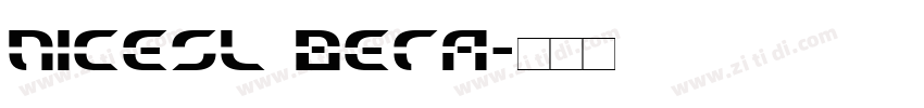 NICESL BETA字体转换